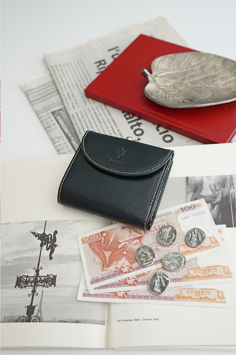 ALBERO アルベロ OLD MADRAS オールドマドラス 小銭入れ付き二つ折り