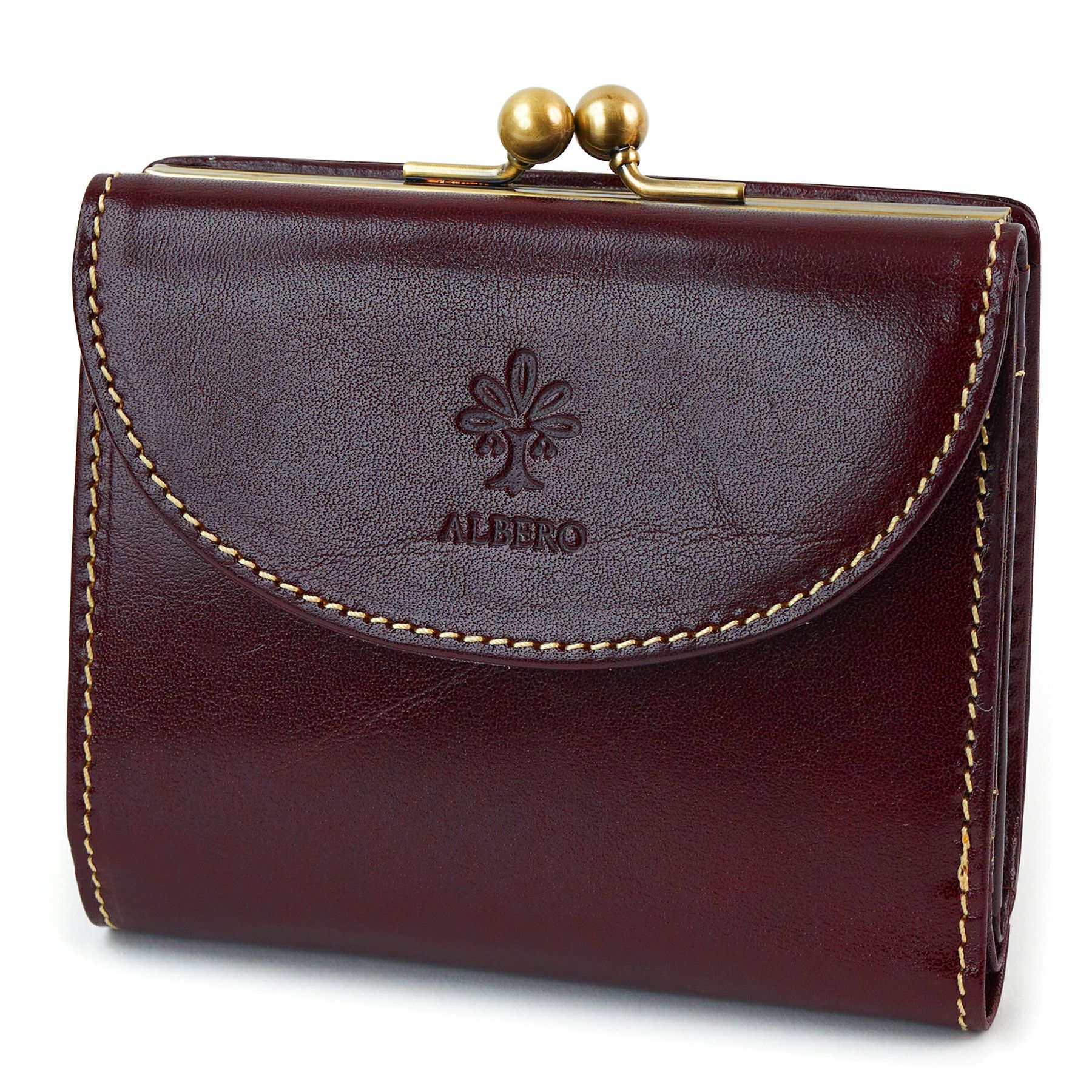 ALBERO アルベロ OLD MADRAS オールドマドラス 小銭入れ付き二つ折り