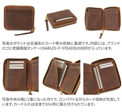 BAGGY PORT バギーポート KUDU クーズー コンパクトハーフ財布（ラウンドファスナー式 ）ZKM-904