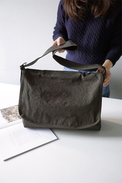 BAGGY PORT バギーポート 黒さび染め帆布 ショルダーバッグ GRN-9602