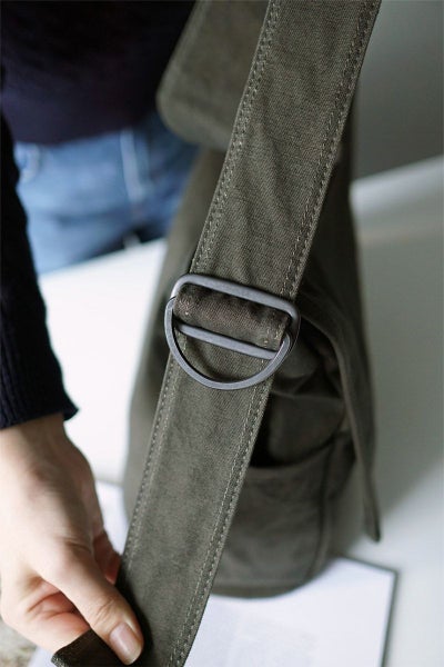 BAGGY PORT バギーポート 黒さび染め帆布 ショルダーバッグ GRN-9602