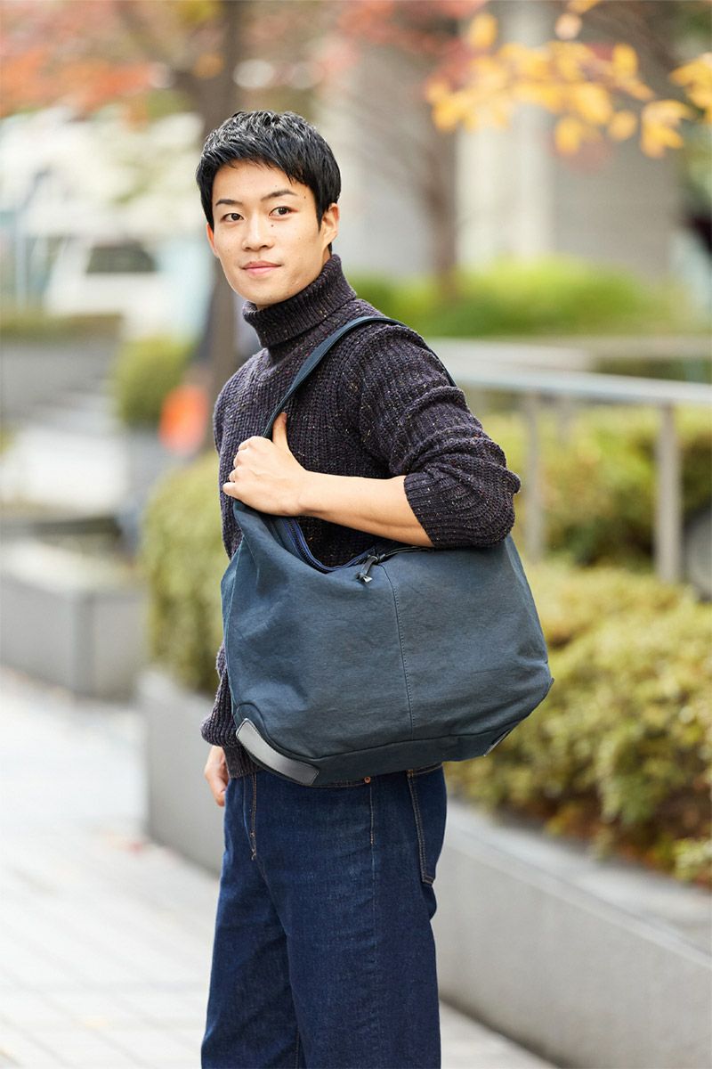 BAGGY PORT バギーポート 黒さび染め帆布 ワンショルダーバッグ GRN-9603