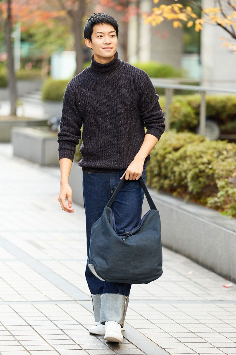 BAGGY PORT バギーポート 黒さび染め帆布 ワンショルダーバッグ GRN-9603