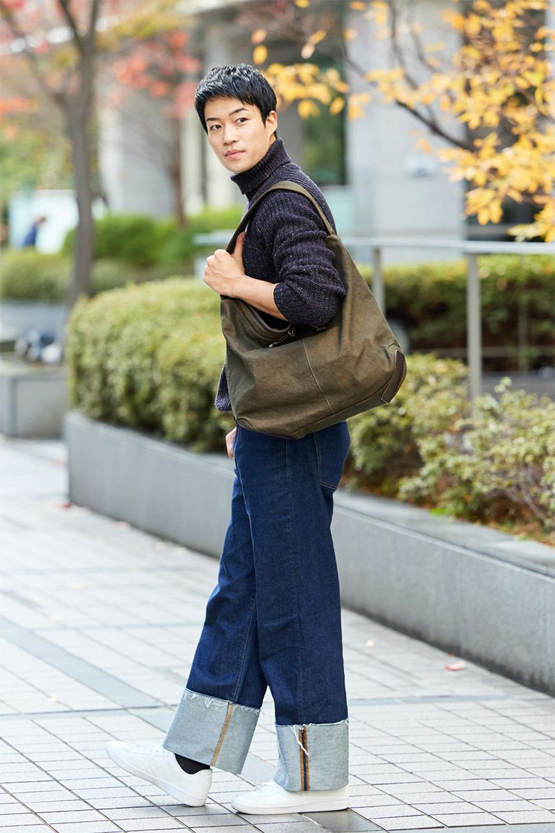 BAGGY PORT バギーポート 黒さび染め帆布 ワンショルダーバッグ GRN-9603