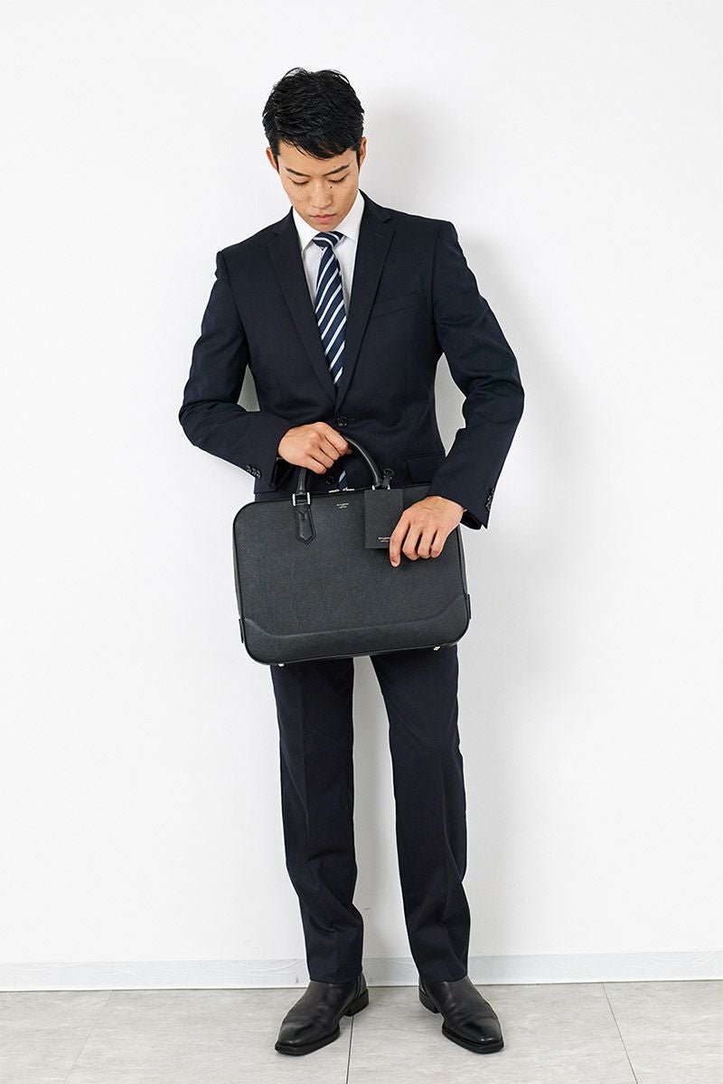 PELLE MORBIDA ペッレモルビダ Capitano キャピターノ エンボスレザー スリムブリーフバッグ PMO-CA018