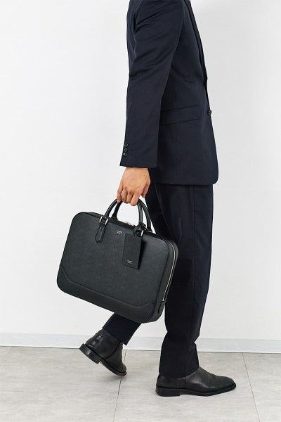 PELLE MORBIDA ペッレモルビダ Capitano キャピターノ エンボスレザー スリムブリーフバッグ PMO-CA018