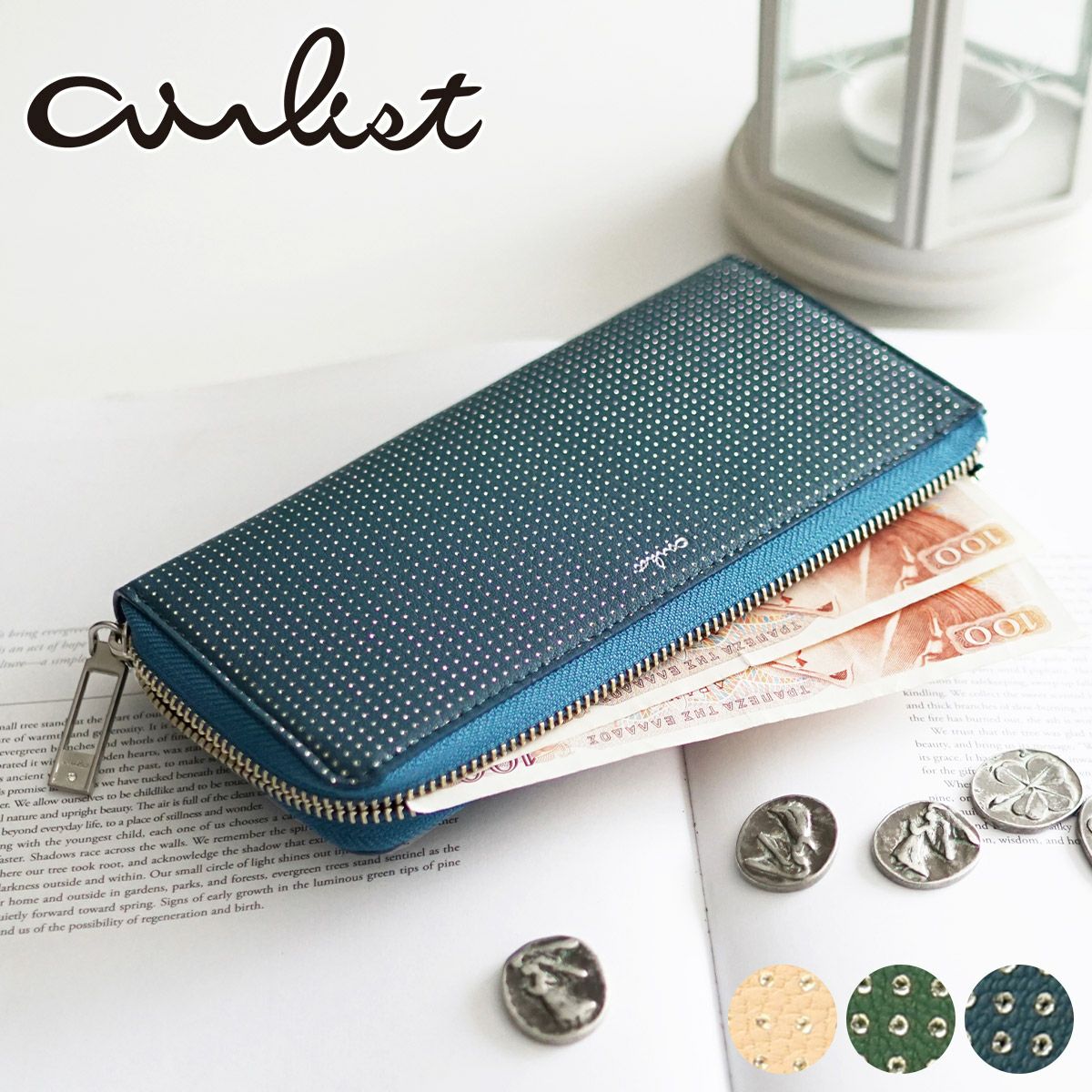 airlist エアリスト PIRIKA ピリカ 小銭入れ付き長財布（L字ファスナー