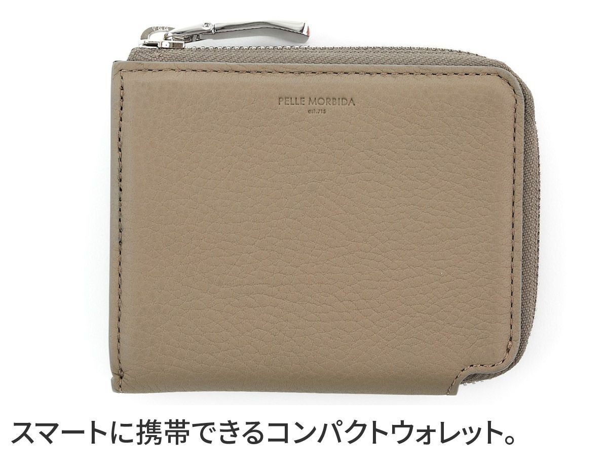 【新品】ペッレモルビダ　PELLE MORBIDA バルカ　ミニウォレット PELLE MORBIDA ペッレモルビダ Barca バルカ フルグレインレザー ミニ