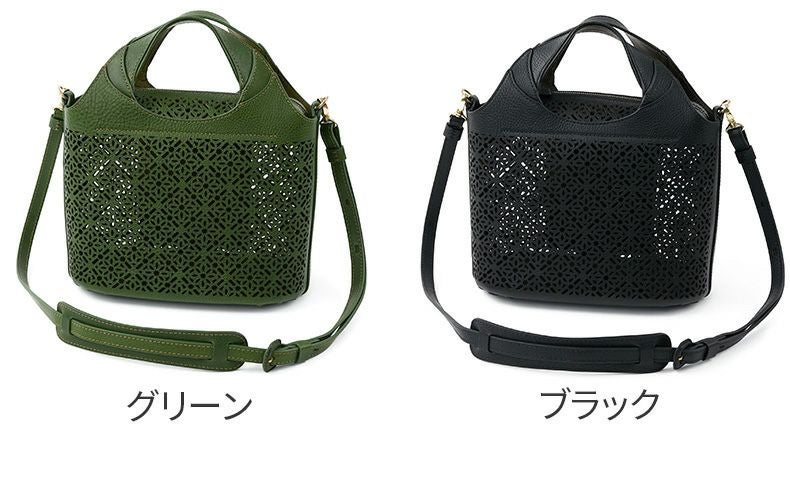 genten ゲンテン Dia cut work ダイヤカットワーク 2WAYショルダーバッグ 44500