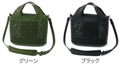 genten ゲンテン Dia cut work ダイヤカットワーク 2WAYショルダーバッグ 44500