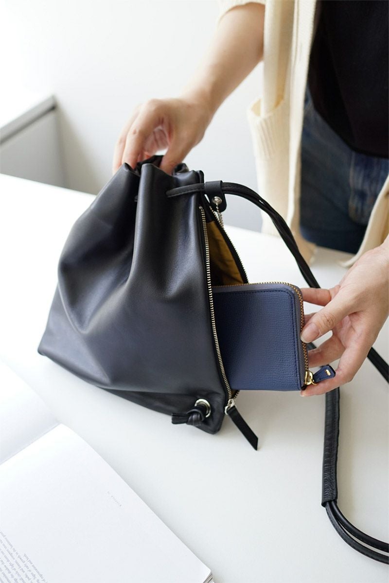 SEAGULL SHIP シーガルシップ Soft Leather ソフトレザー 巾着ショルダーバッグ SMAK-440