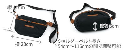 BAGGY PORT バギーポート 10号高密度帆布 BLACK ブラック ミニボディバッグ YNM-428