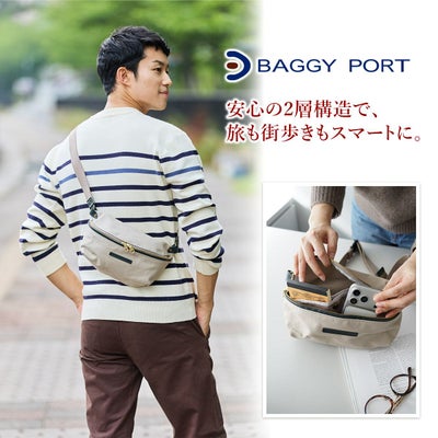 BAGGY PORT バギーポート 10号高密度帆布 BLACK ブラック ミニボディバッグ YNM-428