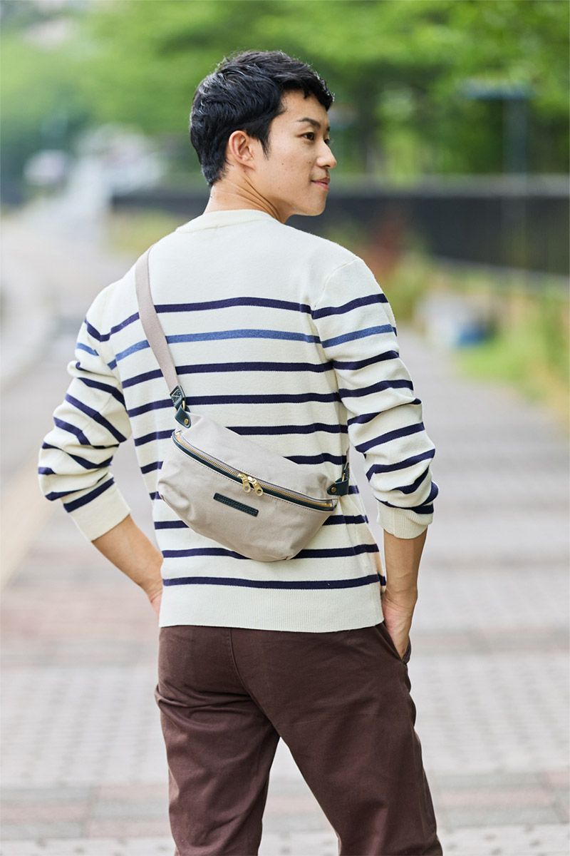 BAGGY PORT バギーポート 10号高密度帆布 BLACK ブラック ミニボディバッグ YNM-428