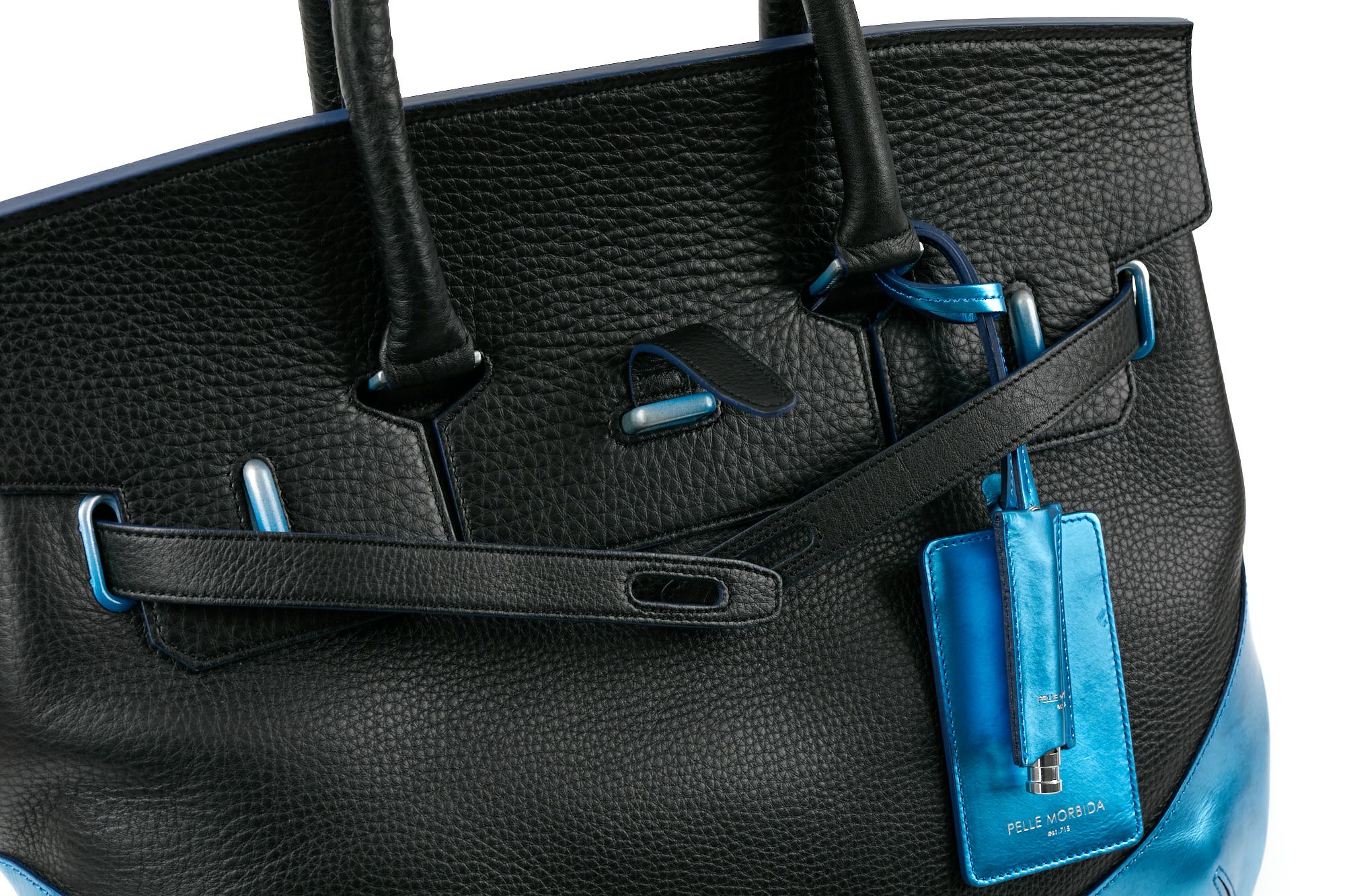 ○★新品未使用　PELLE MORBIDA　フラップボストンバッグ　サックス PELLE MORBIDA ペッレモルビダ DEEPOCEAN ディープオーシャン フラップ