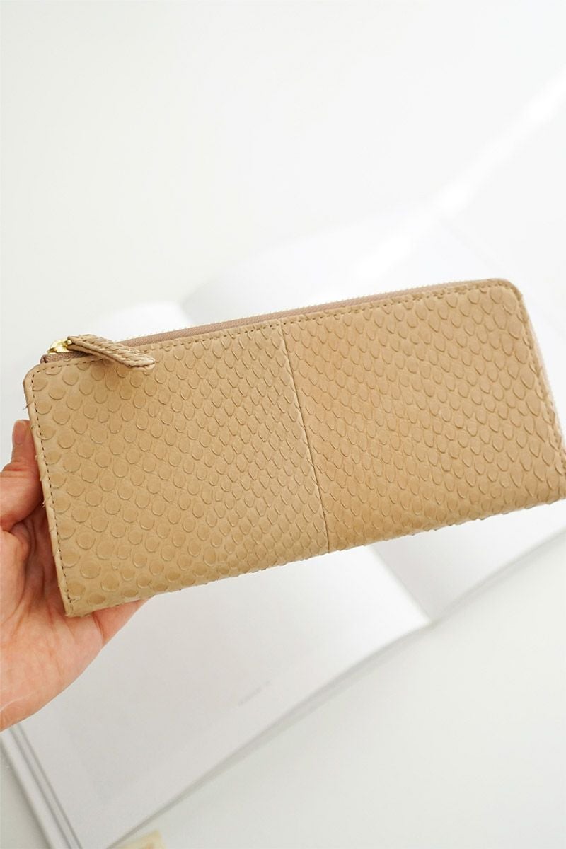 genten ゲンテン Grace python グレースパイソン 小銭入れ付き長財布（L字ファスナー式） 44571