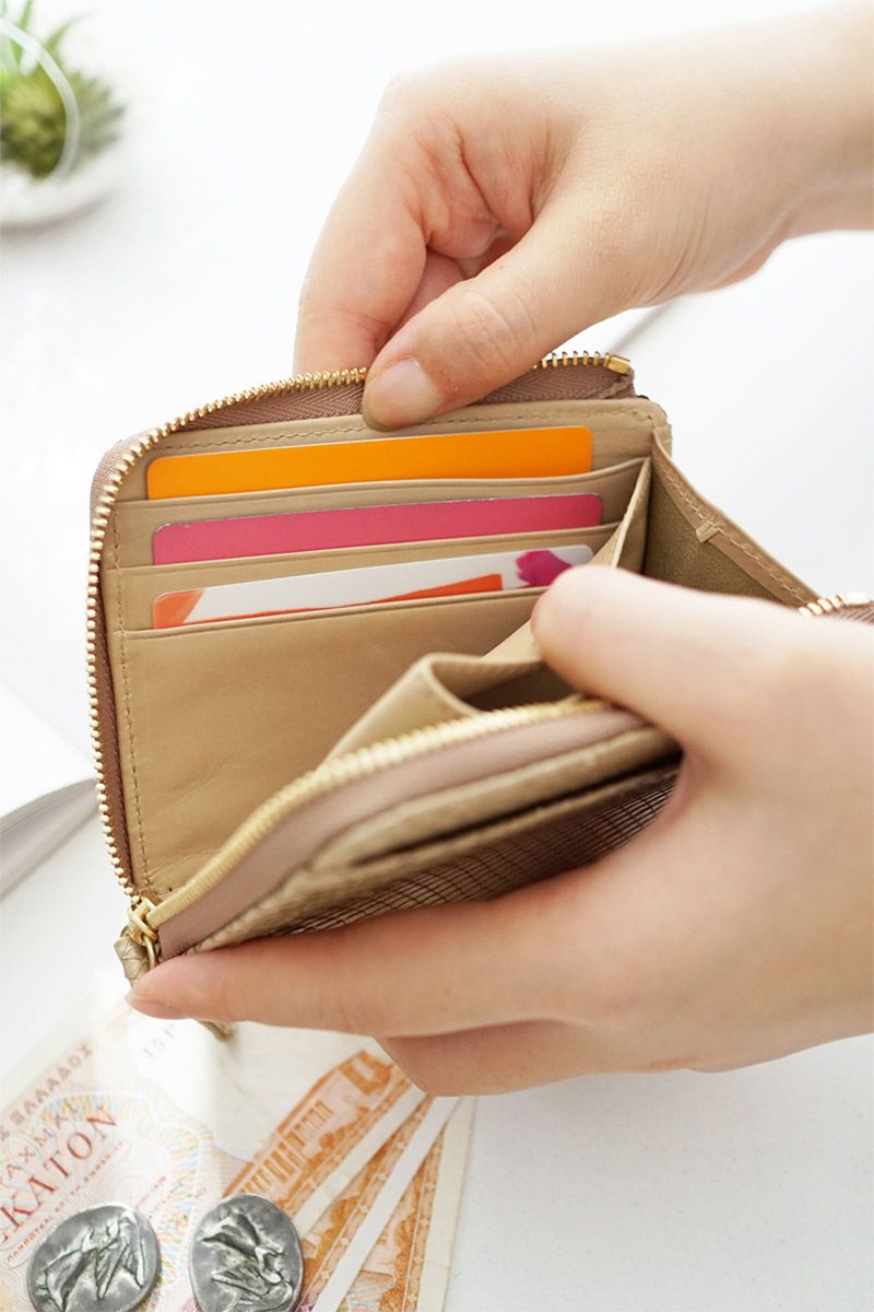 genten ゲンテン Grace python グレースパイソン ミニ財布（L字ファスナー式） 44573