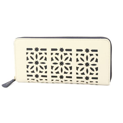 genten ゲンテン cut work カットワーク 小銭入れ付き長財布（ラウンドファスナー式 ） 49493(42191)
