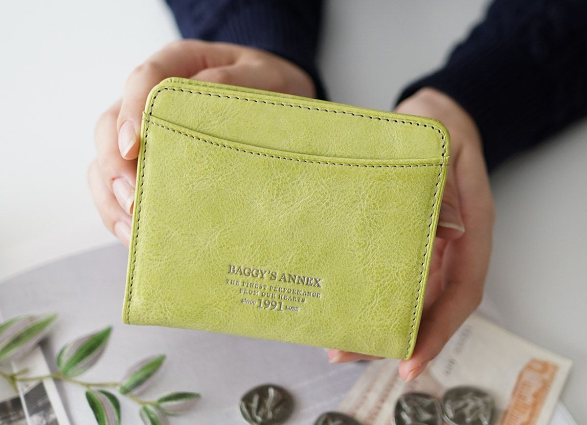 BAGGY'S ANNEX バギーズアネックス FOG leather (フォグレザー) 小銭入れ付き二つ折り財布 LZYS-7008