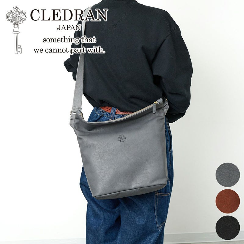 CLEDRAN クレドラン GALE ガレ クロスレザーショルダーバッグ CR-CL3818