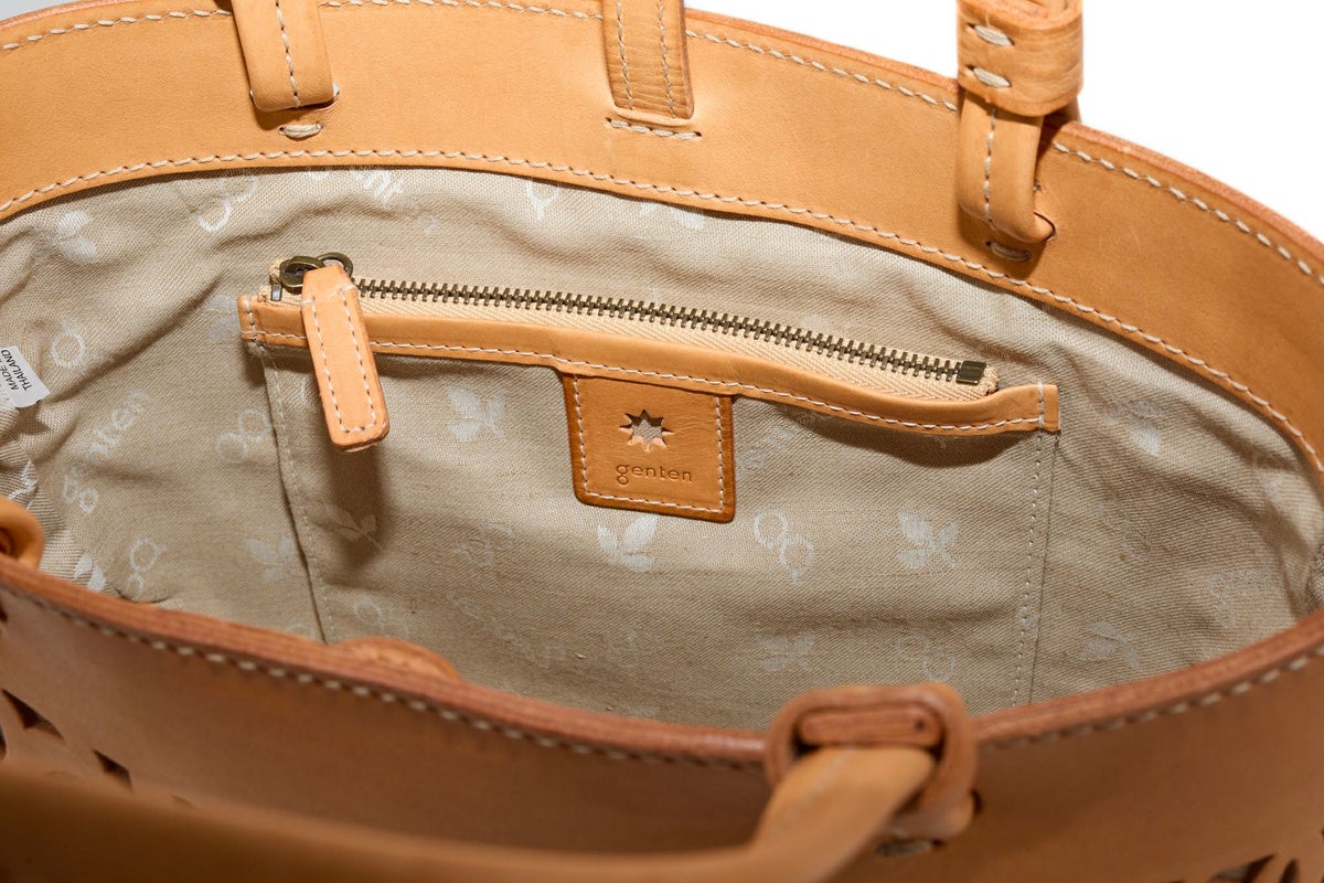 genten ゲンテン Sail Cut Work セイルカットワーク 手さげバッグ 44586