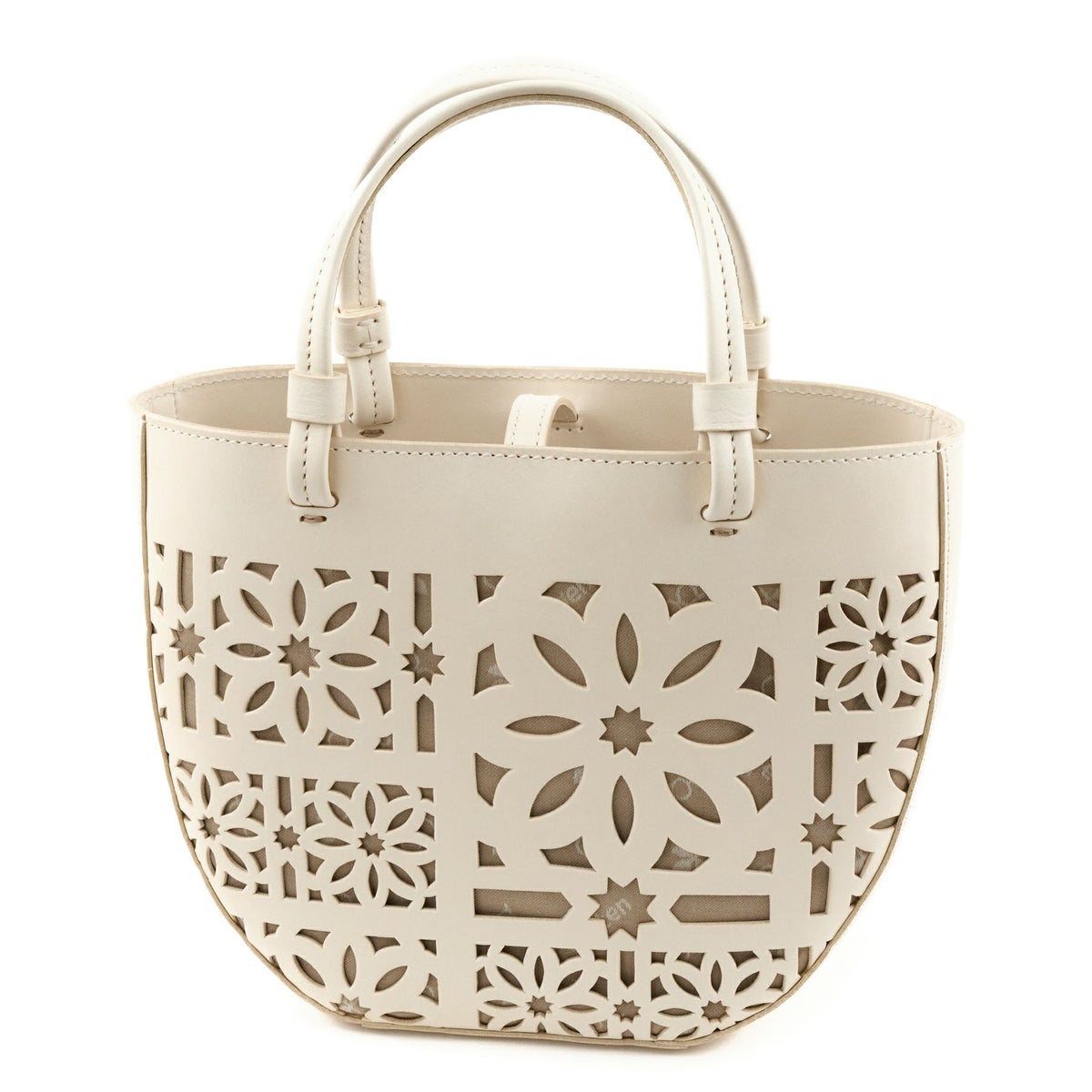 genten ゲンテン Sail Cut Work セイルカットワーク 手さげバッグ 44586