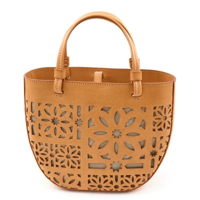 genten ゲンテン Sail Cut Work セイルカットワーク 手さげバッグ 44586