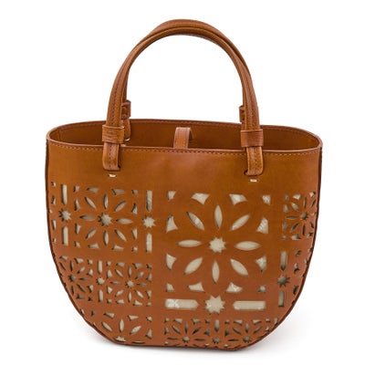 genten ゲンテン Sail Cut Work セイルカットワーク 手さげバッグ 44586