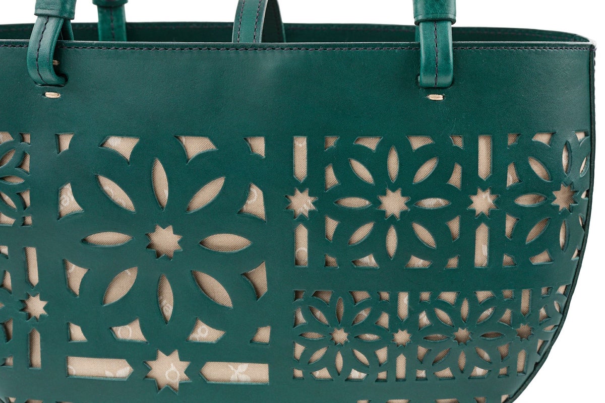 genten ゲンテン Sail Cut Work セイルカットワーク トートバッグ 44585