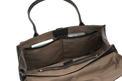 genten ゲンテン ゴートシュリンク かぶせ付きトートバッグ 44636