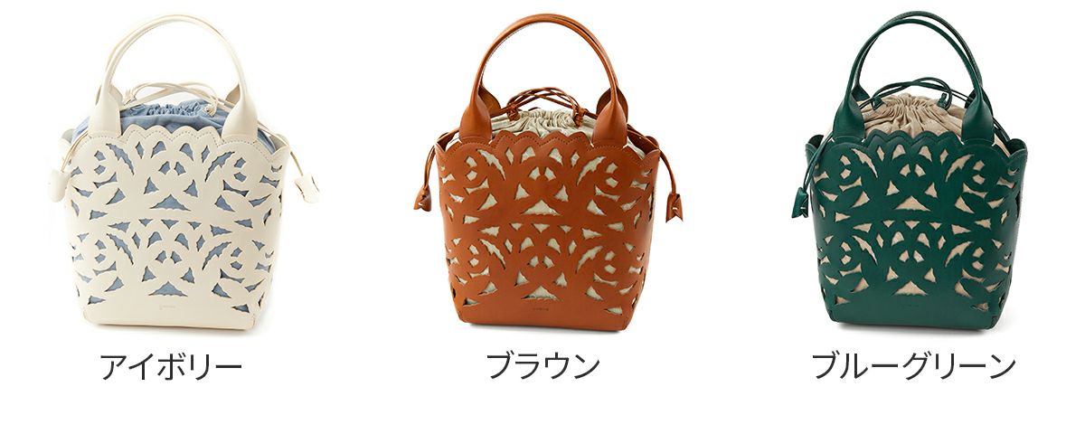 genten ゲンテン Garden cutwork ガーデンカットワーク トートバッグ