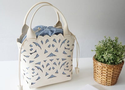 genten ゲンテン Garden cutwork ガーデンカットワーク トートバッグ 43951