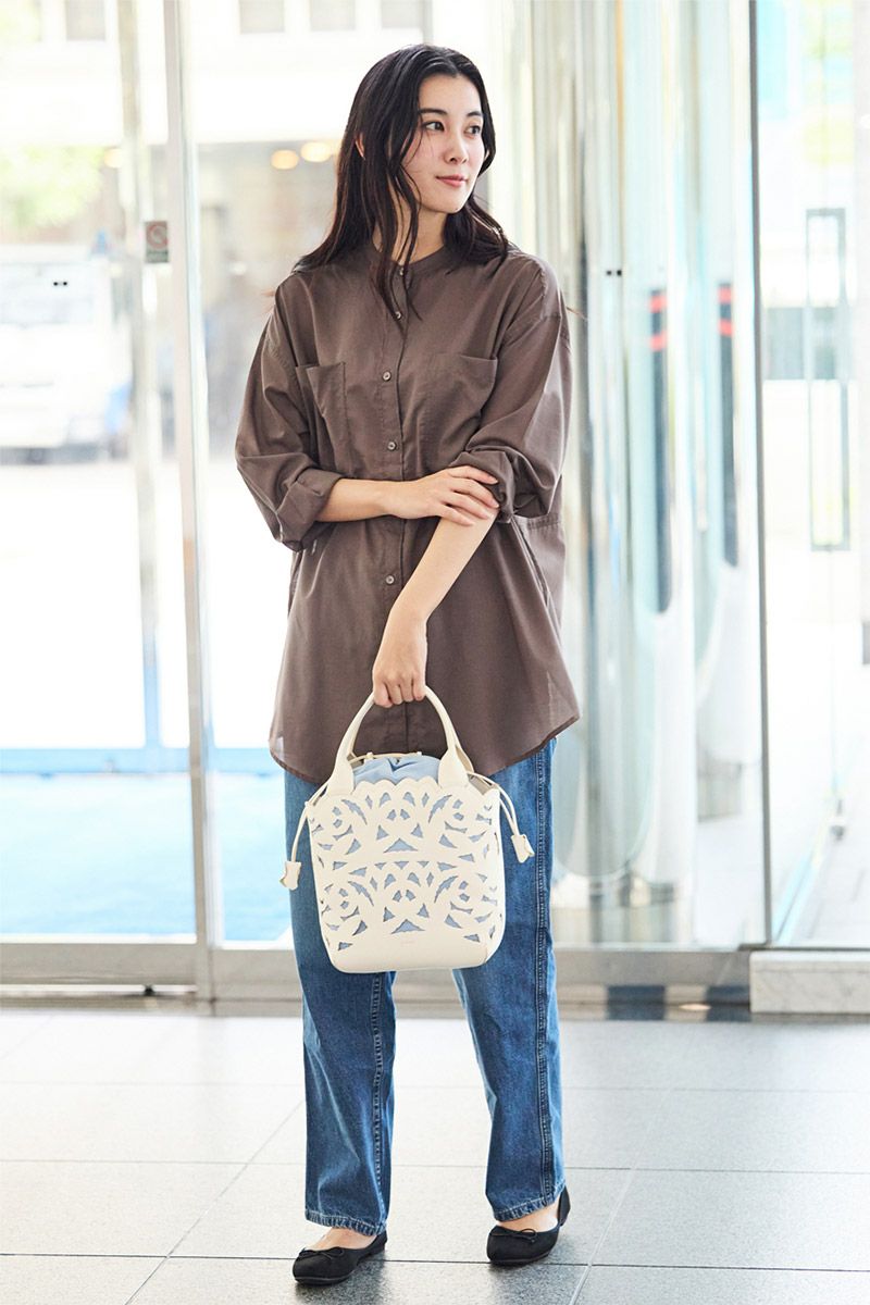 genten ゲンテン Garden cutwork ガーデンカットワーク トートバッグ