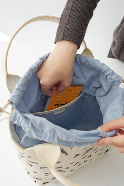 genten ゲンテン Garden cutwork ガーデンカットワーク トートバッグ 43951