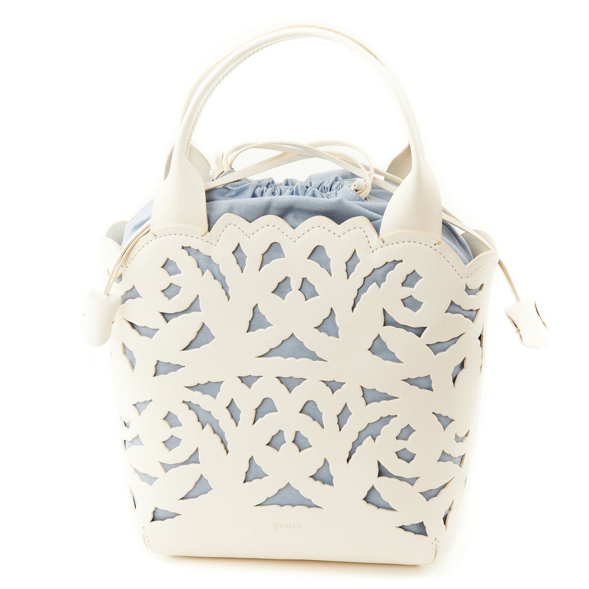 genten ゲンテン Garden cutwork ガーデンカットワーク トートバッグ 43951