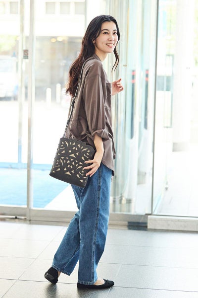 genten ゲンテン Garden cutwork ガーデンカットワーク ショルダーバッグ 43952