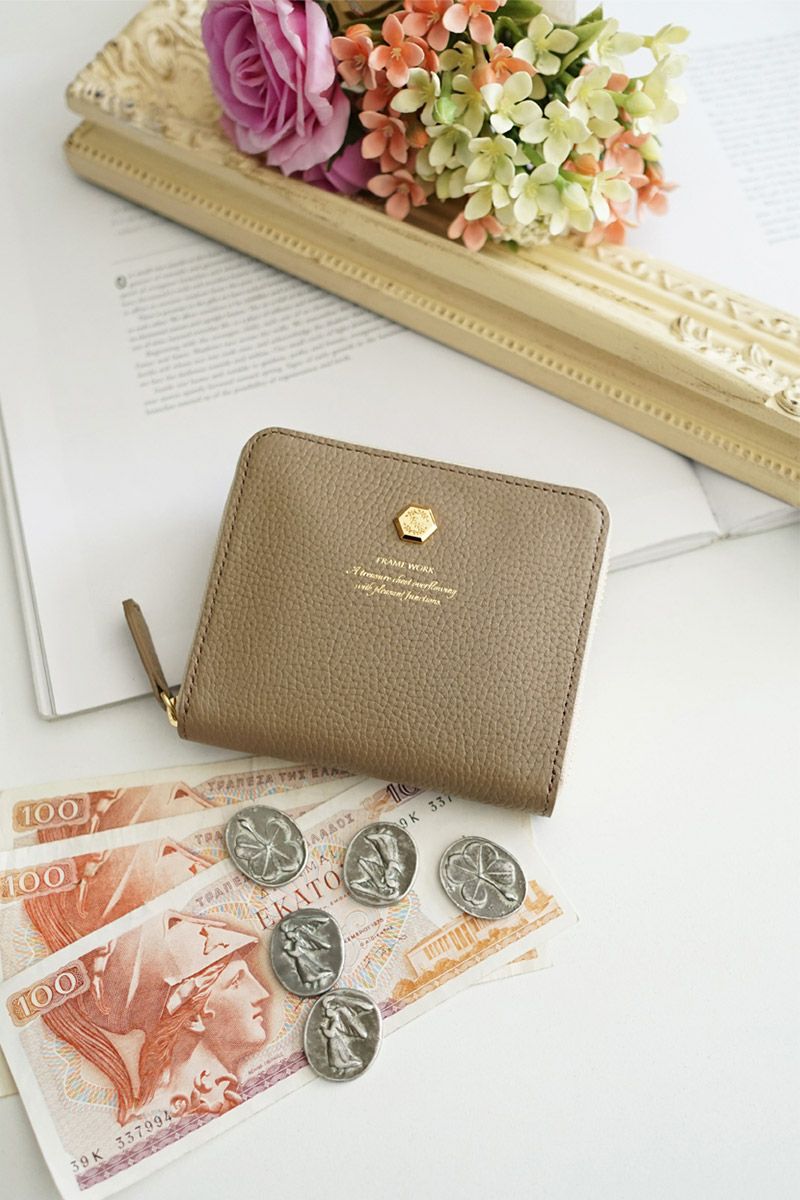 FRAME WORK フレームワーク クイック 小銭入れ付き二つ折り財布（ラウンドファスナー式 ） 0045060