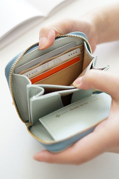 FRAME WORK フレームワーク クイック 小銭入れ付き二つ折り財布（ラウンドファスナー式 ） 0045060