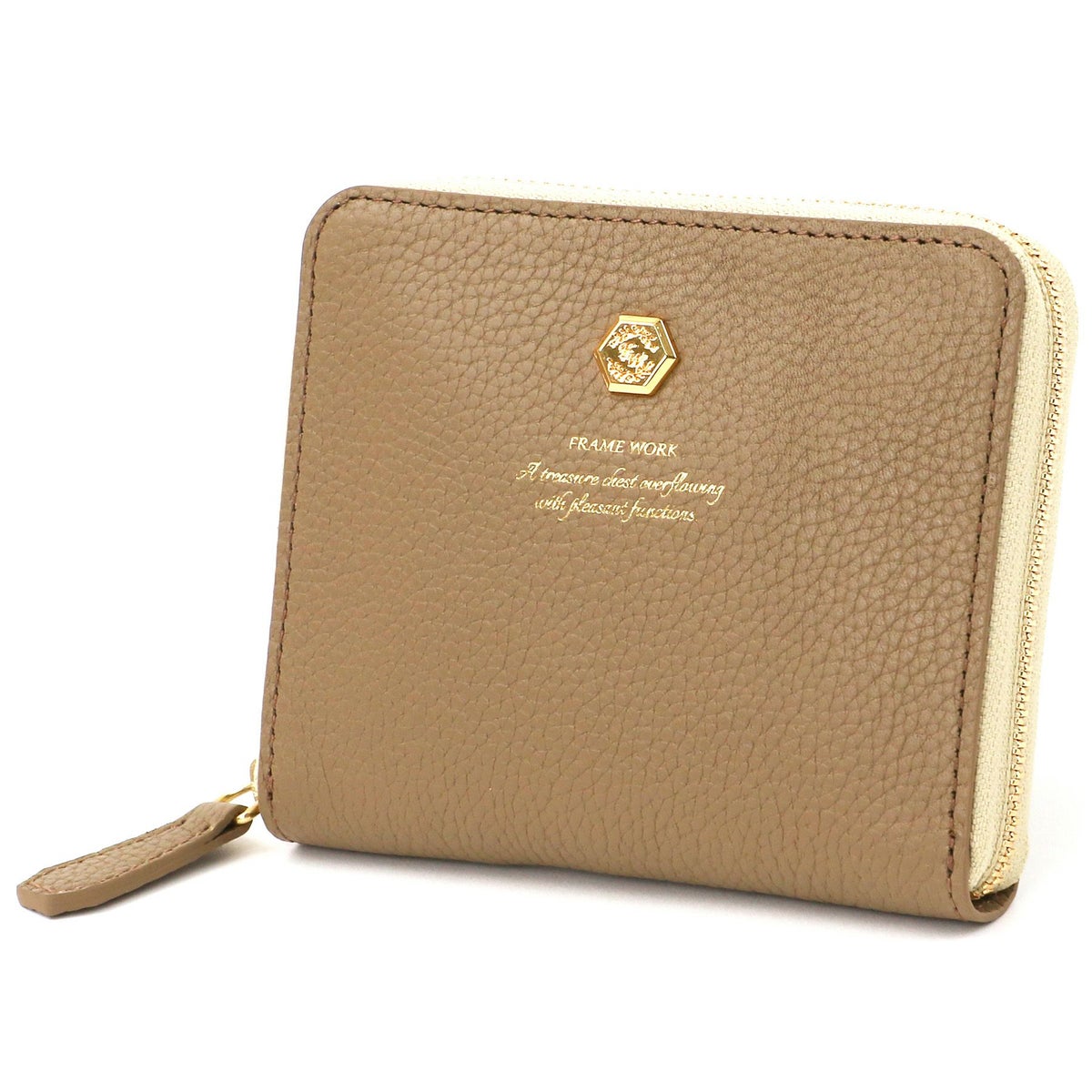 FRAME WORK フレームワーク クイック 小銭入れ付き二つ折り財布（ラウンドファスナー式 ） 0045060