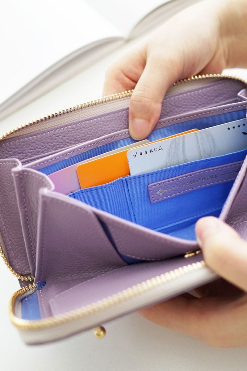 FRAME WORK フレームワーク クイック 小銭入れ付き長財布（ラウンドファスナー式 ） 0045063