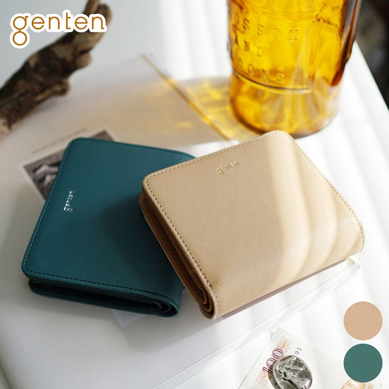 genten ゲンテン Pia ピア 小銭入れ付き二つ折り財布 44646