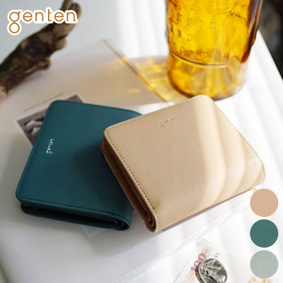 genten ゲンテン Pia ピア 小銭入れ付き二つ折り財布 44646