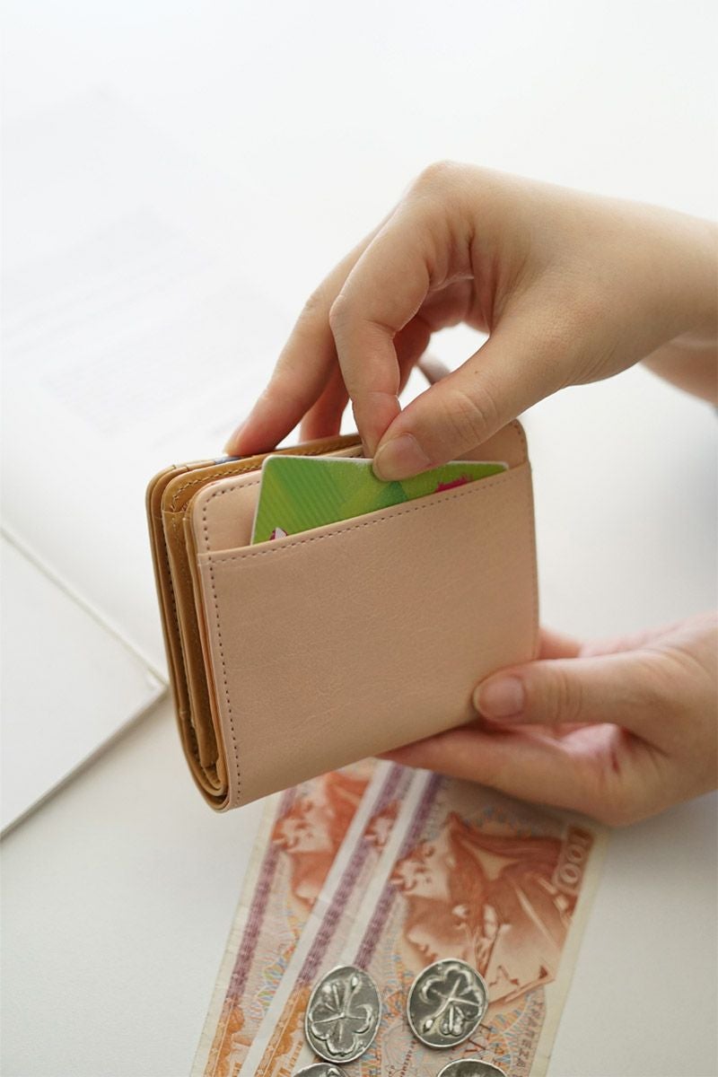 genten ゲンテン Pia ピア 小銭入れ付き二つ折り財布 44646