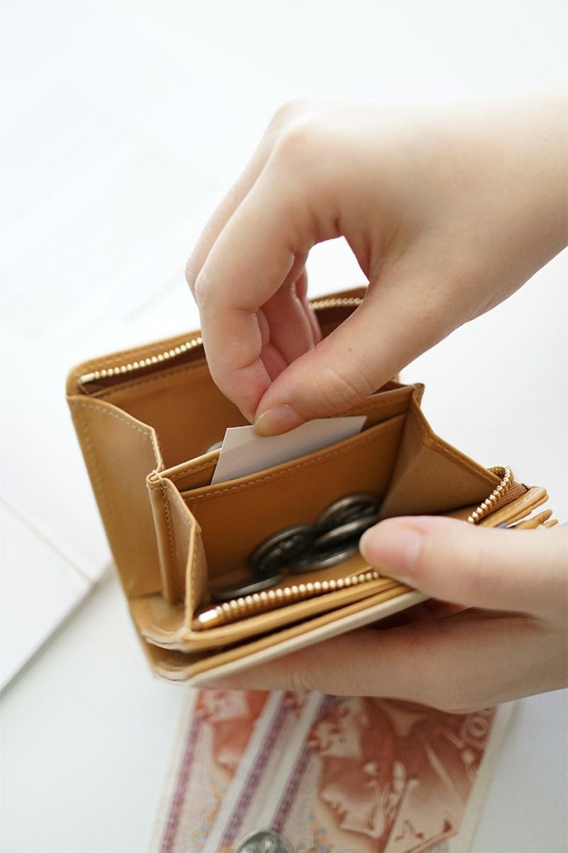 genten ゲンテン Pia ピア 小銭入れ付き二つ折り財布 44646 | こだわり