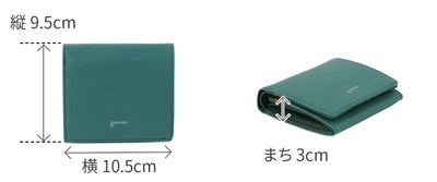 genten ゲンテン Pia ピア 小銭入れ付き二つ折り財布 44647