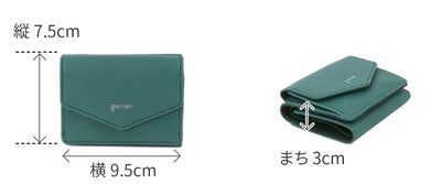 genten ゲンテン Pia ピア 小銭入れ付き三つ折り財布 44648