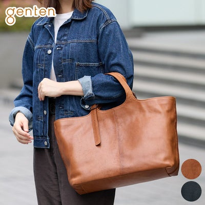 genten ゲンテン ホースレザーバッグ トートバッグ 44610