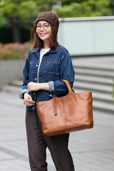 genten ゲンテン ホースレザーバッグ トートバッグ 44610