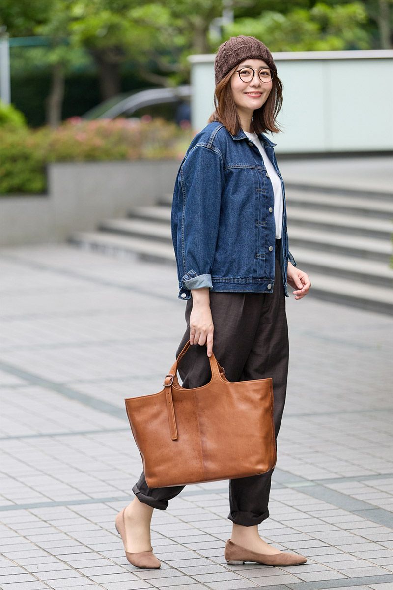 genten ゲンテン ホースレザーバッグ トートバッグ 44610