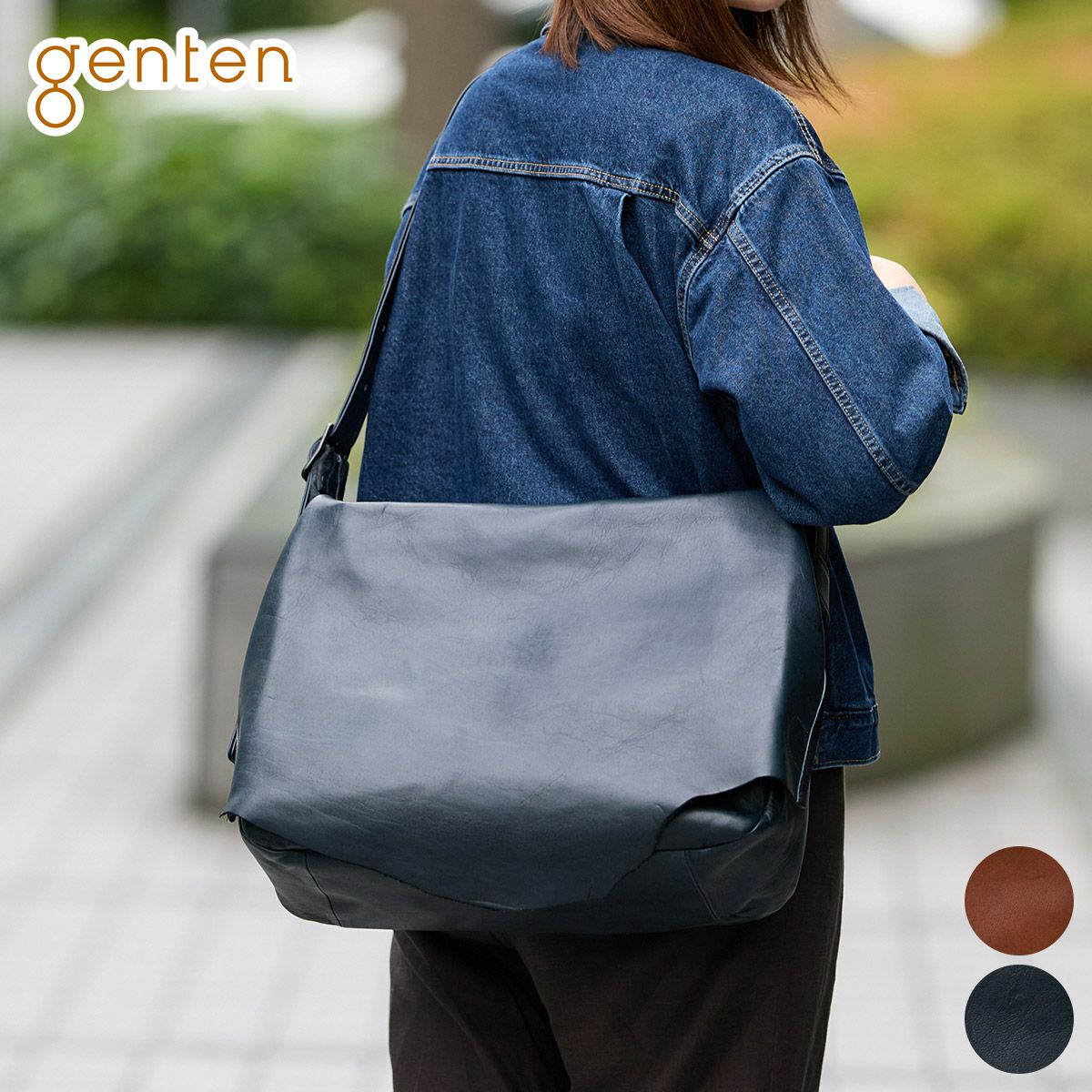 genten ゲンテン ホースレザーバッグ ショルダーバッグ 44611 genten ゲンテン ホースレザーバッグ ショルダーバッグ 44611